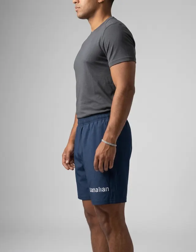 Shorts Deportivos — color Azul, toma 05